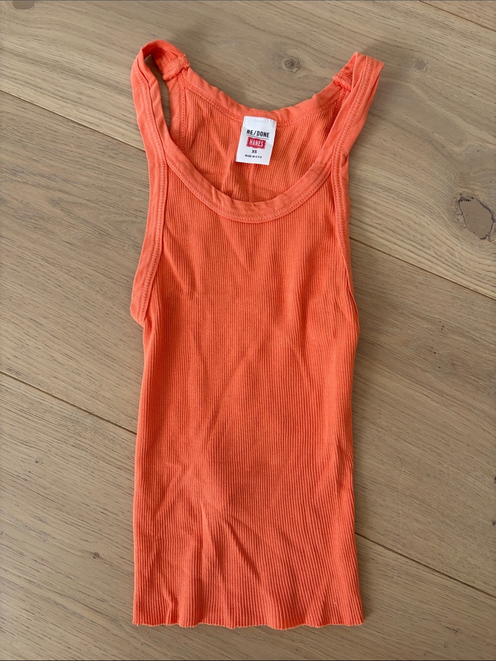 Re/done x Hanes ribbed tank
